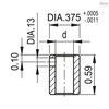 Elesa Mechanical position Indicators, DD50-FN-1.00-S-C3 F.10-SST DD50
